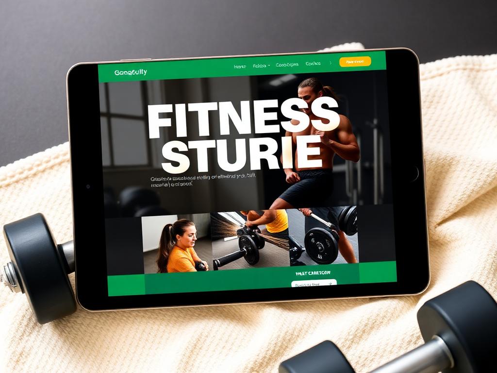 Ridgeline Fitness website design preview