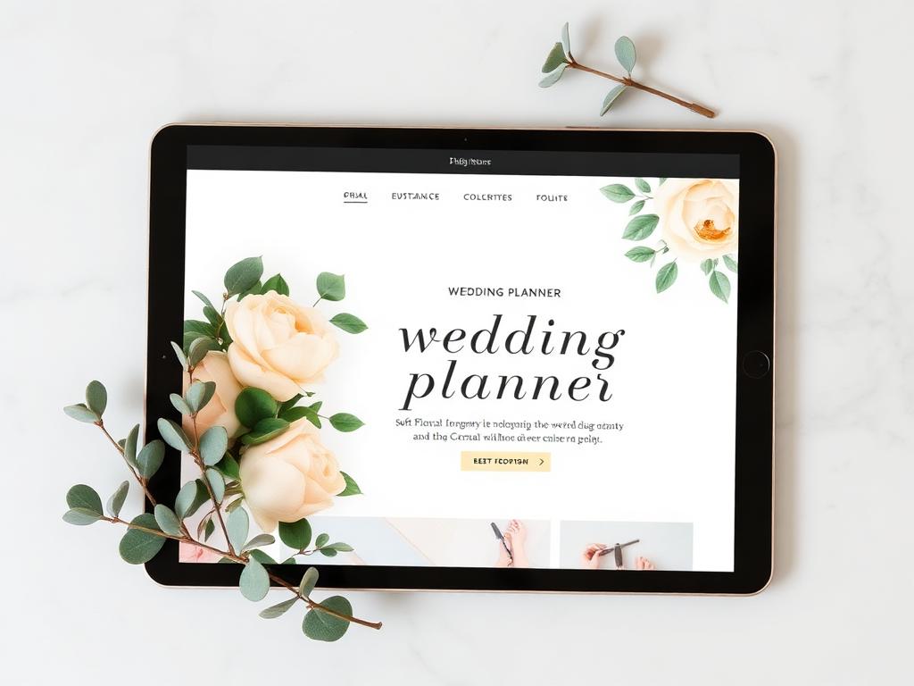 Evergreen Weddings website design preview